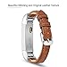 Fitbit Alta HR and Alta Band, Benuo [Vintage Series] Premium Genuine Leather Strap, Classy Replacement Band with Metal Buckle Clasp, Adapters for Fitbit Alta Smart Fitness Tracker ( Bright Brown)