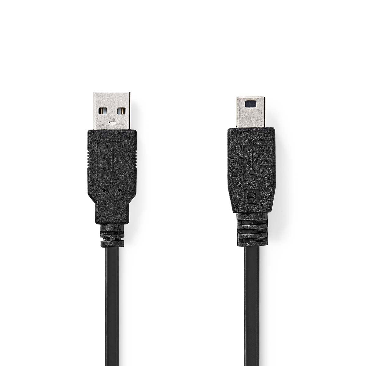 Nedis USB 2.0 Cable, USB-A Male to Mini-B 5 Pin Male, High-Speed - 2.0m cable