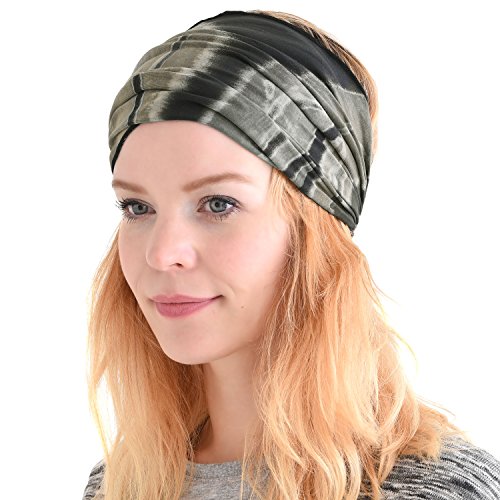 CHARM Womens Bandana Headband Headwrap Mens Hippie Hair Band Japanese