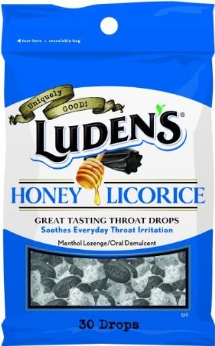 Luden's Throat Drops Honey Licorice 30 EA - Buy Packs and SAVE (Pack of 2)