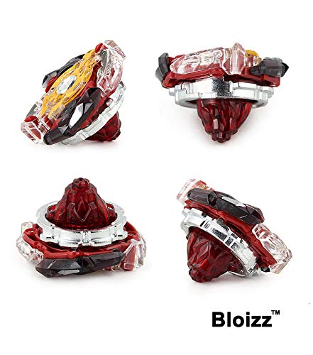Bey Burst Evolution Battling Tops High Performance Starter Set with Launcher Grip Battle Set (2 Sets) (Red-2)