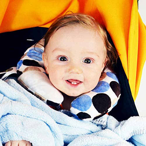 Babymoon Pod for Flat Head Syndrome & Neck Support (Aqua Dot