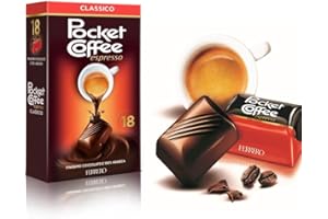 BUGGYBOP Fererro Pocket Coffee with Real Italian Espresso, Chocolate Covered Espresso Beans,