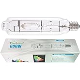 Vegelumax MH 600W Metal Halide Single Ended HID Grow Light Bulb Lamp High PAR Enhanced Blue and Violet Spectrums for Hydropon
