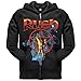Rush - Mens Starman Zip Hoodie - Small Black