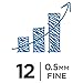 BIC Intensity Fineliner Marker Pen, Fine Point (0.5mm), Blue Marker, Clean & Crisp Writing, 12-Count