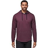 TravisMathew Men's Upgraded Tech Hoodie Heather Mauve Wine L