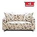 Hipinger Spandex Fabric Stretch Couch Cover Sofa Slipcover Stylish Furniture Protector for 3 Cushion Couch (3 Seater, Blooming Flower)