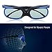 Sanpyl Universal Active Shutter Type 3D Glasses,Portable3D Glasses for Nuts/Sony/BenQ/Epson/Panasonic/Acer/Hitachi/Sharp and Many Other DLP projectorsthumb 3