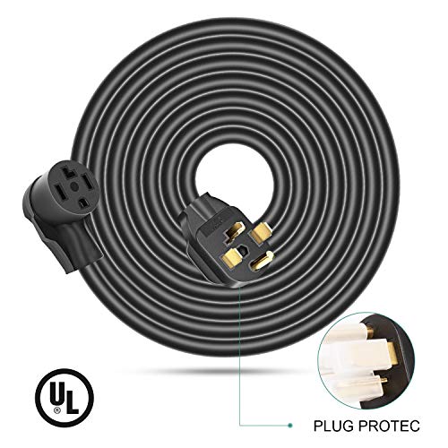 Rophor Dryer Extension Cord 4 Prong, 30 Amp NEMA 1430P to 1430R