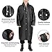 Silkclo 2 Pack Reusable Rain Ponchos for Adult,Emergency Rain Coat with Hood & Sleeves,for Camping Hiking,Traveling,Fishing (Black)