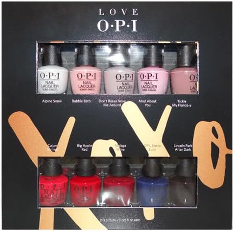 Mini Nail Lacquer 10pcs Set Love XoXo 0.125 fl oz each