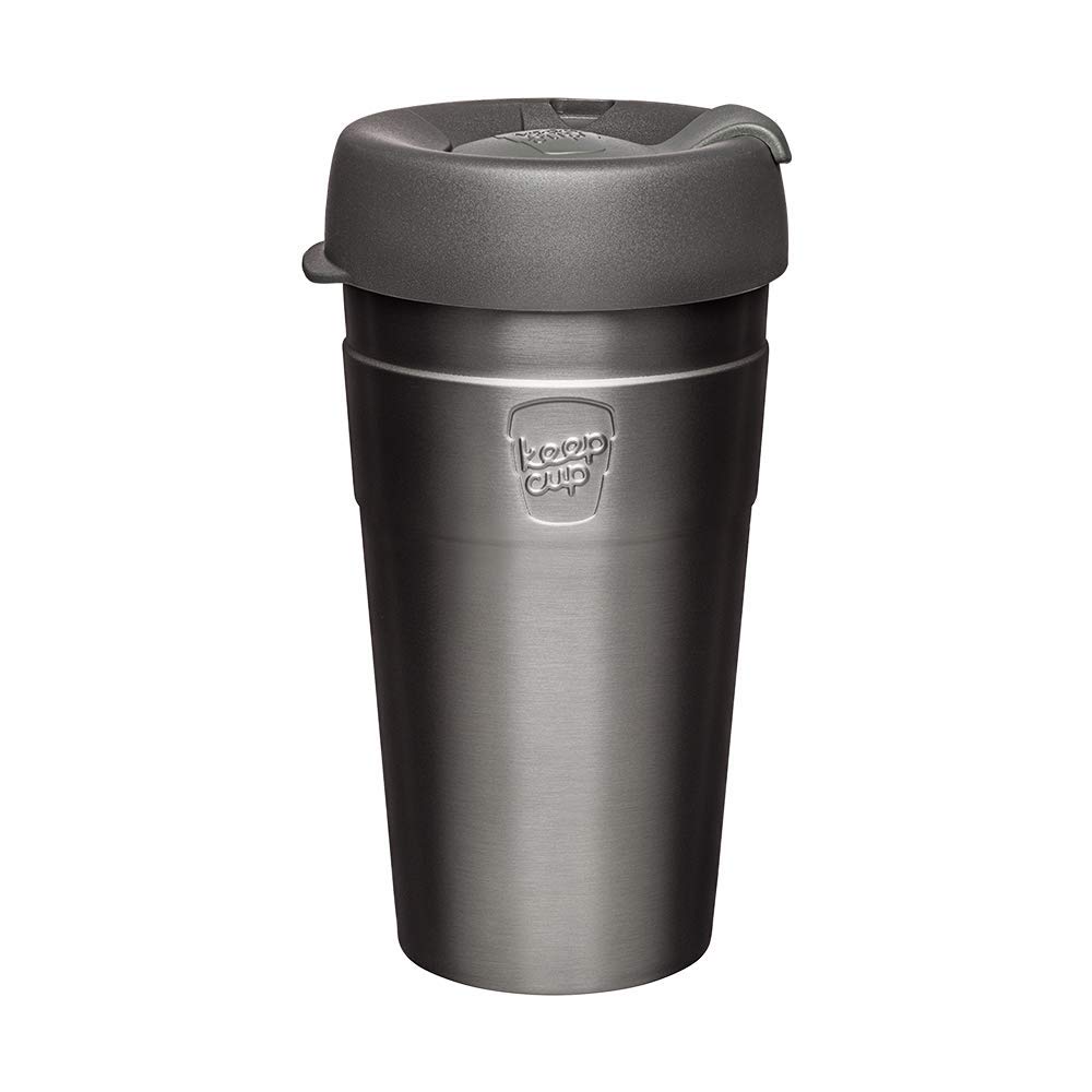 KeepCup Thermal - Vacuum Insulated Stainless Steel, Reusable Coffee Cup with Splashproof Sipper Lid - 16oz/454ml - Nitro