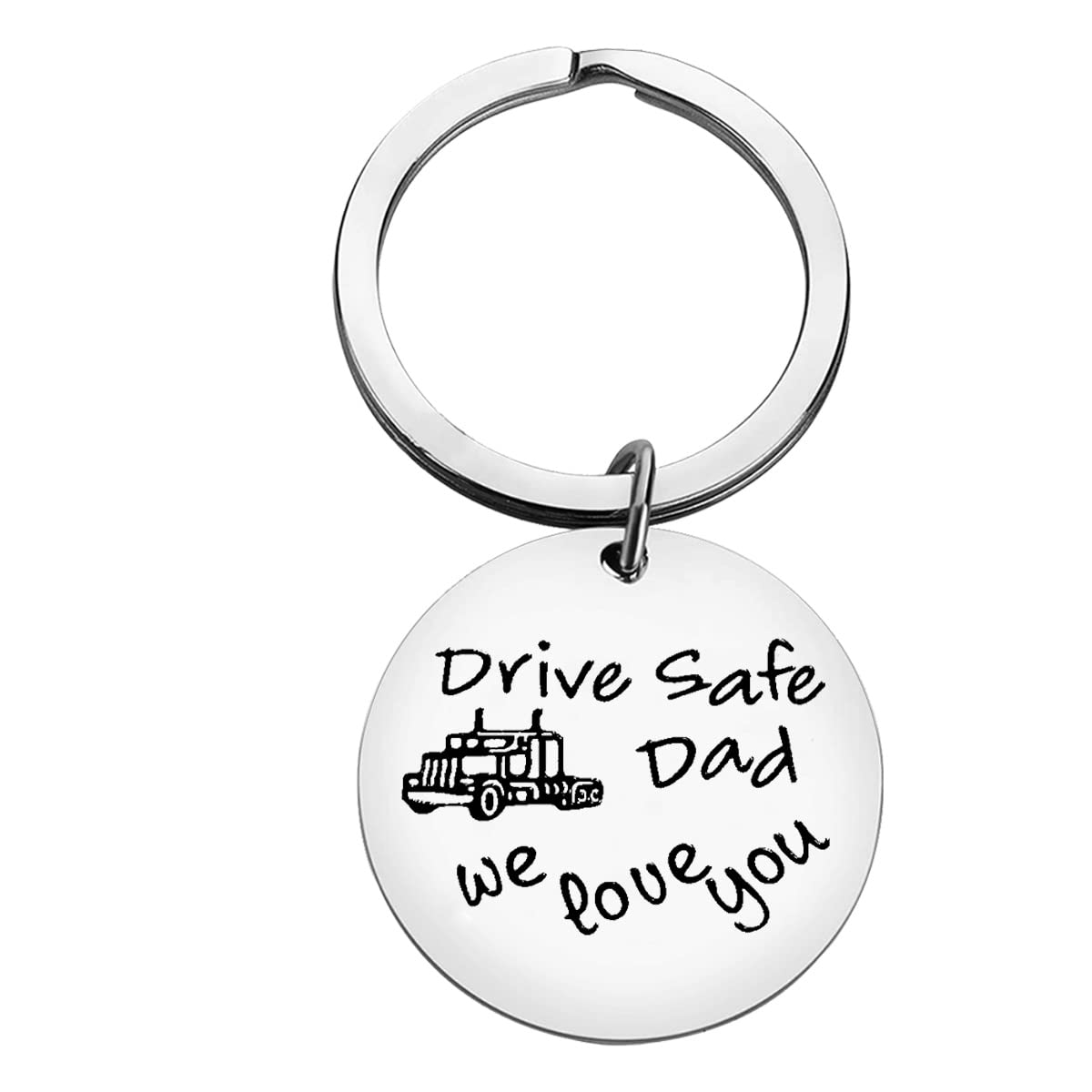Ximalun Drive Safe Keyring for Dad Fathers Day Gift Drive Safe Dad We Love You Keyring Gifts for Daddy Papa Father Valentines Christmas Birthday Gifts Dad Gifts from Daughter Son