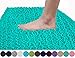 Yimobra Bathroom Rugs Non Slip Washable 32x20 Inch - Ultra Soft Absorbent Chenille Bath Mat, Quick Dry Shaggy Floor Carpet for Tub Shower, Lake Blue Home Decor Accessories