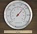 Bjerg Stainless Steel Outdoor Thermometer, 12 Inch, Round (Silver)