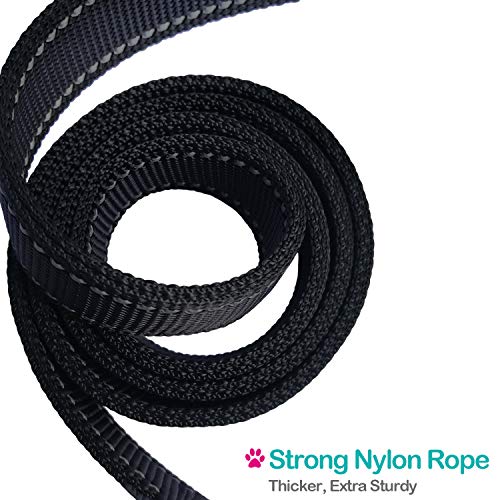 Short Dog Leash - Traffic Padded Handle - Heavy Duty - Short Nylon Dog Lead for Training Control - Reflective Threads… - Image 6