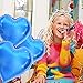 24 pcs blue Heart Shape Foil Mylar Balloons for birthday party decorations, Wedding decorations, engagement party , celebration , holiday , show, party activities.（size:18