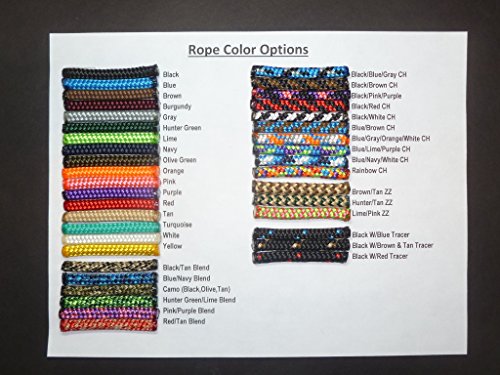 New Style Rope Cattle Halter, Easily Adjustable for Calf, Cow, Steer, Bull, Blue/Navy/White