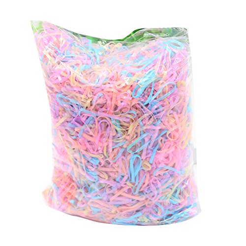 Zhhlaixing Large Pack of 4000 Small Assorted Pastel Elastic Rubber Bands for Styling, Hair Twists, Babies, Kids Hair, Braids Hair
