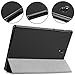 Samsung Galaxy Tab S4 10.5 Case, TopACE PU Leather Smart Case with Stand Function for Samsung Galaxy Tab S4 SM-T830 Wi-Fi/SM-T835 4G LTE 10.5-inch 2018 Release Tablet (Black)