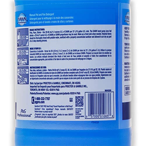 Dawn Professional Dish Detergent Liquid (128 FL oz.) 1 Gallon Bundle
