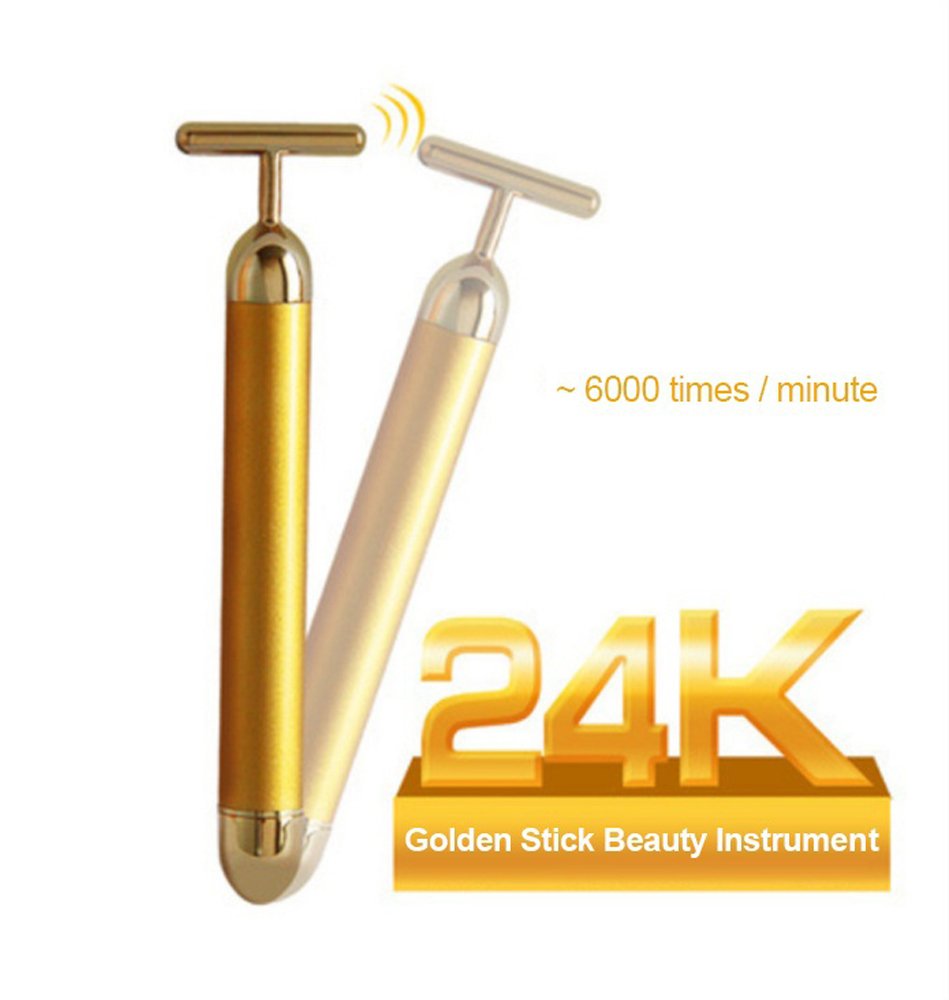 Careshine 24K Gold Beauty Bar Facial Roller Skin Care Beauty Bar Massager Micro Vibration Face Lift Massager Anti-aging