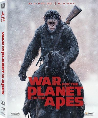 War For The Planet Of The Apes 2D + 3D (Region A Blu-ray) (Hong Kong version / Chinese subtitled) 猿人爭霸戰: 猩凶巨戰