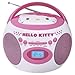 Hello Kitty Portable Bluetooth Cd Boombox with AM/FM Stereo Radio
