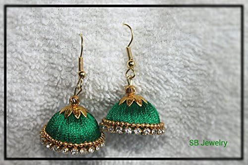 Silk thread jhumka-indian jewelry