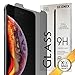 QEONIX iPhone XS Max Privacy Screen Protector 6.5 inch, Premium Anti-Spy Real 9H Tempered 3D Glass / Case Friendly, Scratch Proof