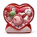 Baby's First Valentine's Day Gift - Deluxe Toy Set with 4 Sensory Toys (Cat, Heart, Flower, Cupcake) for Babies and Toddlers - Sweet Valentine's Gift for Baby Girls and Baby Boys by Genius Baby Toys