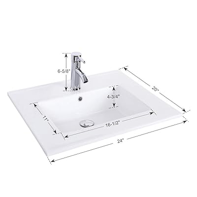 Buy 24 White Bathroom Vanity With Ceramic Undermount Vessel Sink Combo Mdf Wood Chrome Faucet Pop Up Drain With Overflow 24 White Bathroom Cabinet With Mirror 2 Drawers 20 Inch Deep Cabinet U Eway Online In Kazakhstan B07rzw3prj