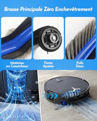 X9 Pro Omni Accessories for Ecovacs Deebot X9 Pro Omni / X11 Pro Omn, 1 Main Brush, 3 Roller Brush, 6 Dust Bags, 6 Side Brushes, 4 Filters, Cleaning Brush
