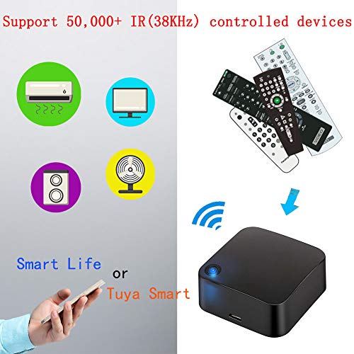 Smart WiFi-IR Remote Control Universal-Hub - IR Blaster Controller for Smart Home Automation, Air Conditioner, TV, Fan… - Image 4