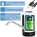 Water Bottle Pump, Automatic Water Dispenser, USB Charging Drinking Portable Electric Switch for Universal 3-5 Gallon Bottle for Outdoor Home Office (White)