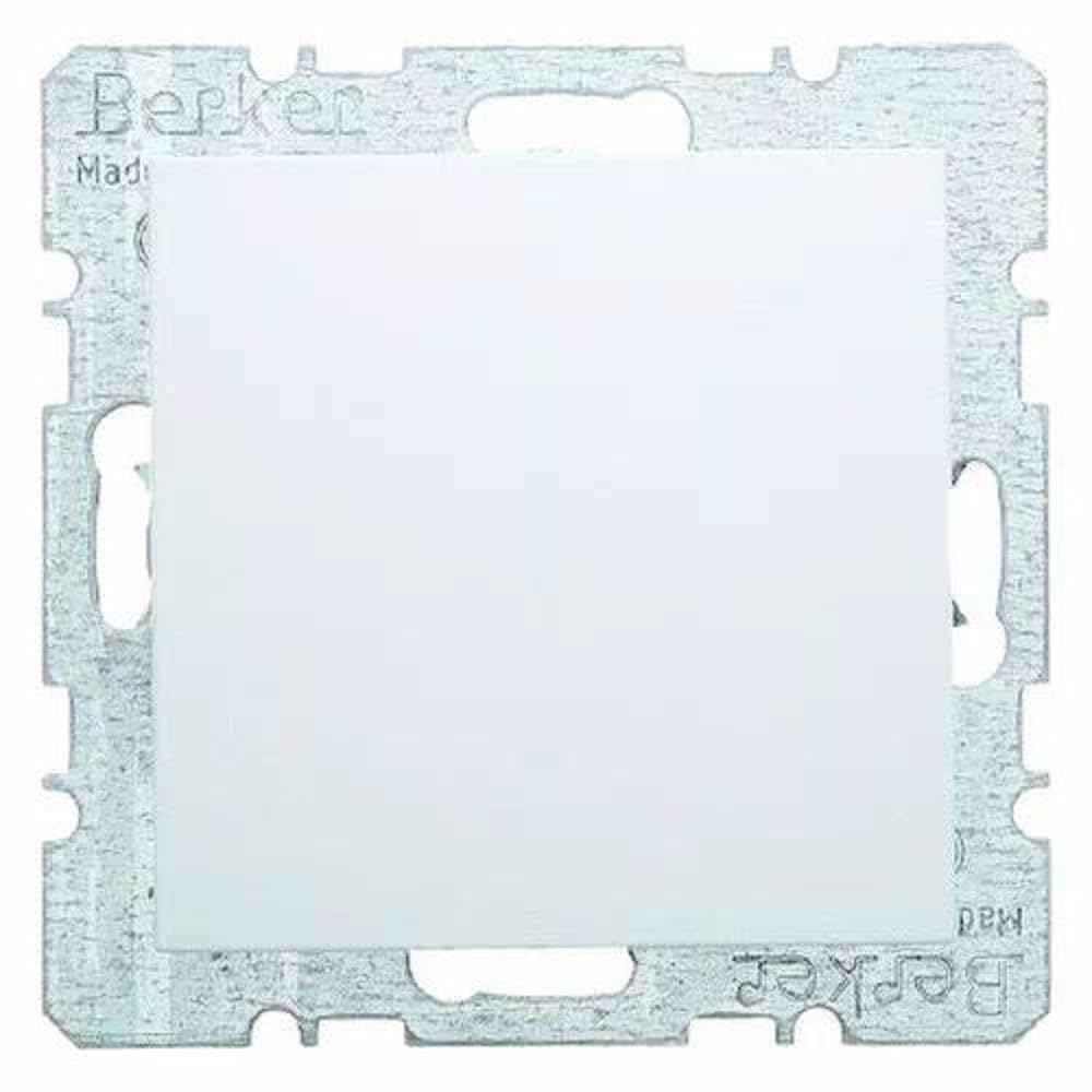 Berker 6512510080 Polar White Blind Cap with Frame Series S1/B3/B7