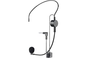 Kinizuxi Hands Free Microphone Headset Mic,Flexible Wired Boom for Voice Amplifier, 3.5mm Connector Jack Headset Microphone for Singing,Speaking,Teachers,Coaches,Presentations, Seniors and More