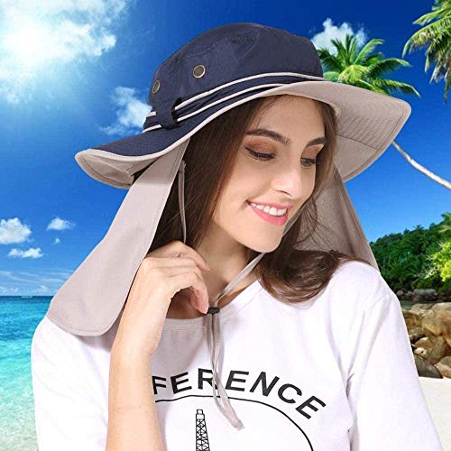 NIUASH Fischerhüte Breitkrempe Männer Frauen Eimer Hut Mit Schnur Wasserdicht Outdoor Angeln Jagdhut Fischer… – Bild 4