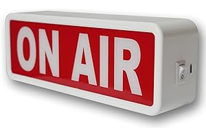 DMKYDM ON AIR Light Sign Recording Sign Studio Warning Signfor (Studio/Home Studio/Company/Desk or Wall Decor). Simple and Easy ON/Off Switch Button.Up Lighted Broadcast Warning Sign Finished