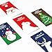 KIDPAR 90Pcs Christmas Card Money Holder Set in 5 Holiday Cute Festive Designs, 30 Christmas Greeting Cards Holders, 30 Envelopes and 30 Cute To From Stickers