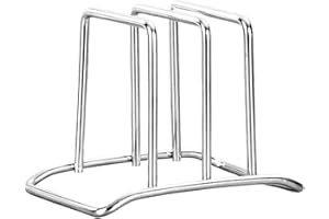 Cutting Board Organizer,Stainless Steel Cookie Sheet Rack - Baking Sheet Organizer,for Countertops Counter Pantry Cupboard Di