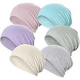 JarseHera 6PCS Cotton Slouchy Beanie Soft Sleep Caps Chemo Headwear Skull Cap Hats