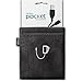 UT Wire Pocket Earbud Earphone Case Pouch Bag Organizer (Black) - 2 Pack