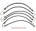 63058 Dajia 25Piece 5mmx9 inch Ball Bungee Canopy Ties tarp Ties Bonus 6pc Mini Bungee Cord