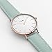CLUSE La Bohème Rose Gold White Pastel Mint CL18021 Women's Watch 38mm Leather Band Minimalistic Design Casual Dress Japanese Quartz Elegant Timepiece