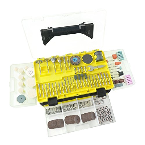 Longmate 349 pcs Rotary Tool Accessories Set All Purpose Accessory Kit for Grinding Sanding Polishing Rotary Tools - Thumbnail 6