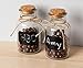 Juvale Small Glass Bottles, 8 Oz Clear Clear Glass Bottles with Cork Stoppers and Chalkboard Labels for Party Decoration DIY Crafts - Pack of 12