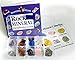 Rock and Mineral Collection 10 piece Mix #2, in Special Box with 27 page Rock Identification Book and Educational ID card, Includes Quartz Point, Pyrite, Arrowheads and more!
