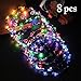LED Flower Crown,Coxeer 8PCS LED Flower Wreath Headband Luminous 10 LED Flower Headpiece Flower Headdress for Girls Women Wedding,Holiday, Gifts Dress Up Accessories,Photography,Halloween Party
